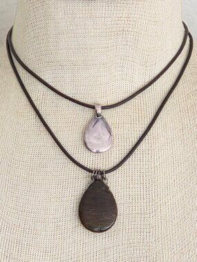 CHICO's 2-Layer Teardrop Necklace